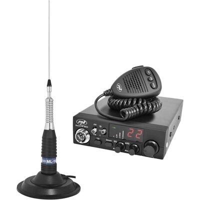 PNI Paket Radio CB ESCORT HP 8024 ASQ + Antenne CB ML160 mit Magnet (15 km), Walkie Talkie PNI Paket Radio CB ESCORT HP 8024 ASQ + Antenne CB ML160 mit Magnet (15 km), Walkie Talkie