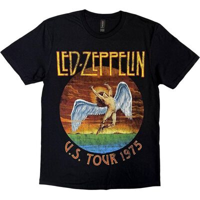 Led Zeppelin, Herren, Shirts, Usa Tour '75, Schwarz, (XL) Led Zeppelin, Herren, Shirts, Usa Tour '75, Schwarz, (XL)