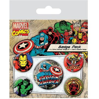 Pyramid MARVEL - Captain America - Pack de 5 badges, Weiteres Gaming Zubehör, Mehrfarbig Pyramid MARVEL - Captain America - Pack de 5 badges, Weiteres Gaming Zubehör, Mehrfarbig