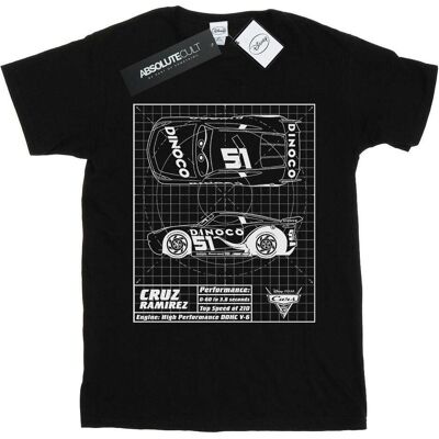 Disney Damen, Shirts, Cars Cruz Ramirez Blueprint TShirt, Schwarz, (L) Disney Damen, Shirts, Cars Cruz Ramirez Blueprint TShirt, Schwarz, (L)