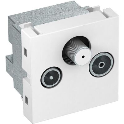 OBO Bettermann Antennensteckdose ANT-3SD RW1 (Antennendose), SAT Zubehör, Schwarz, Weiss OBO Bettermann Antennensteckdose ANT-3SD RW1 (Antennendose), SAT Zubehör, Schwarz, Weiss