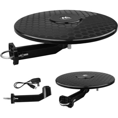 Maclean Antena Wielokierunkowadvb-T/T2 Hevc Aktywna Standard USB 5v Mctv-102 (DVB-T / -T2), SAT Spiegel + SAT Antennen, Schwarz Maclean Antena Wielokierunkowadvb-T/T2 Hevc Aktywna Standard USB 5v Mctv-102 (DVB-T / -T2), SAT Spiegel + SAT Antennen, Schwarz