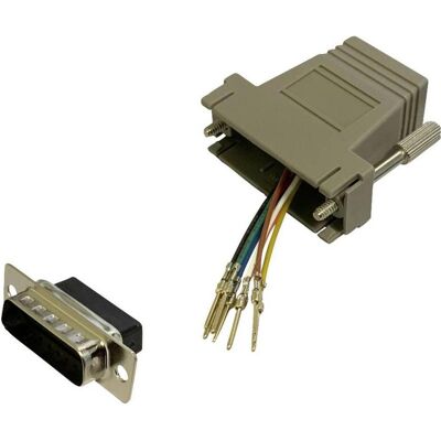BKL Electronic 10121121 Adapter D-SUB-Stecker 15pol. - RJ45-Buchse 1 St. Single, Elektronikkabel + Stecker BKL Electronic 10121121 Adapter D-SUB-Stecker 15pol. - RJ45-Buchse 1 St. Single, Elektronikkabel + Stecker