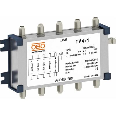 OBO Bettermann Modell 5083400 - Überspannungsschutz für SAT- und terrestrische Linien OBO Bettermann Modell 5083400 - Überspannungsschutz für SAT- und terrestrische Linien
