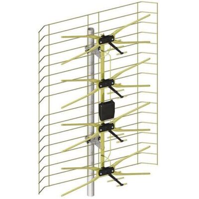 Libox Antena RTV siatkowa (komplet), Złota, SAT Spiegel + SAT Antennen, Gold Libox Antena RTV siatkowa (komplet), Złota, SAT Spiegel + SAT Antennen, Gold