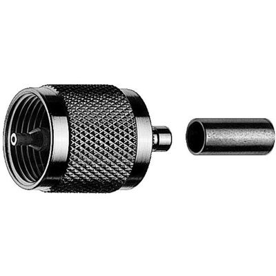 Telegärtner UHF-Kabelstecker Crimp G01 crimp/crimp, B0605, G01 (RG-58 C/U) (Kupplung), Antennenkabel Telegärtner UHF-Kabelstecker Crimp G01 crimp/crimp, B0605, G01 (RG-58 C/U) (Kupplung), Antennenkabel