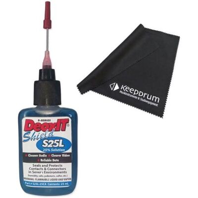 Caig DeoxIT Pflegemittel S25L-25CA Kontaktschutz mit Tuch, Audio Zubehör, Blau Caig DeoxIT Pflegemittel S25L-25CA Kontaktschutz mit Tuch, Audio Zubehör, Blau