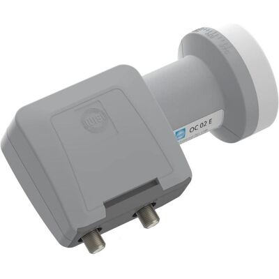WISI OC 02E Speisesystem Twin 40mm ichtgrau (Twin LNB, 40mm), LNB, Grau WISI OC 02E Speisesystem Twin 40mm ichtgrau (Twin LNB, 40mm), LNB, Grau