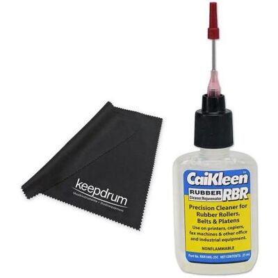 Caig CaiKleen Gummi-Reiniger RBR100L-25C mit Tuch, Audio Zubehör, Gelb Caig CaiKleen Gummi-Reiniger RBR100L-25C mit Tuch, Audio Zubehör, Gelb