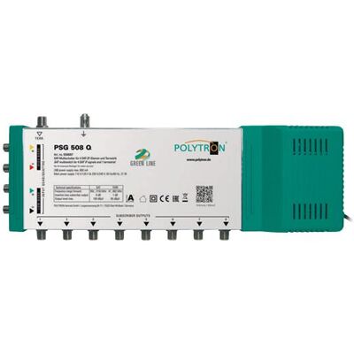 Polytron Green Line PSG 508 Q 5/8 Multischalter, Quad- oder Quattro-LNBs verwendbar (Digital, HDTV (Multischalter), SAT Zubehör Polytron Green Line PSG 508 Q 5/8 Multischalter, Quad- oder Quattro-LNBs verwendbar (Digital, HDTV (Multischalter), SAT Zubehör