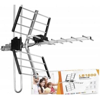 Libox RTV-Antenne Richtantenne 16-Element passiver DVB-T-Combo mit LTE-Filter (DVB-T / -T2), SAT Spiegel + SAT Antennen Libox RTV-Antenne Richtantenne 16-Element passiver DVB-T-Combo mit LTE-Filter (DVB-T / -T2), SAT Spiegel + SAT Antennen
