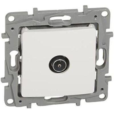 Legrand NILOE TV 9.5 antenna socket, white male, terminal (764551) (Antennendose), SAT Zubehör, Weiss Legrand NILOE TV 9.5 antenna socket, white male, terminal (764551) (Antennendose), SAT Zubehör, Weiss
