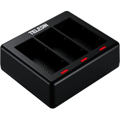 Telesin Battery Charger Box with 2 Batteries for GoPro Hero 13, Action Cam Zubehör, Schwarz Telesin Battery Charger Box with 2 Batteries for GoPro Hero 13, Action Cam Zubehör, Schwarz