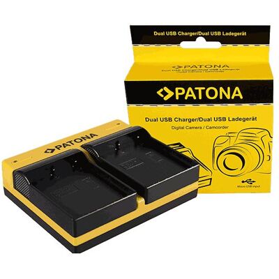 Patona Dual Ladegerät f. Olympus BLH-1 OM-D EM-1 Mark 2 EM-1 Mark II BLH-1 OM-D inkl. Micro-USB (Kamera Akku Ladegerät), Kamera Stromversorgung, Schwarz, Gelb Patona Dual Ladegerät f. Olympus BLH-1 OM-D EM-1 Mark 2 EM-1 Mark II BLH-1 OM-D inkl. Micro-USB (Kamera Akku Ladegerät), Kamera Stromversorgung, Schwarz, Gelb