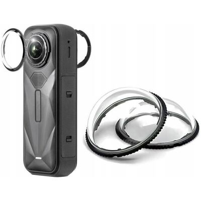 Puluz Zestaw Osłon 2x Poliwęglan Ochrona Osłona Na Obiektyw Do Insta360 X5 / X 5 / Dca2843, Action Cam Zubehör, Transparent Puluz Zestaw Osłon 2x Poliwęglan Ochrona Osłona Na Obiektyw Do Insta360 X5 / X 5 / Dca2843, Action Cam Zubehör, Transparent