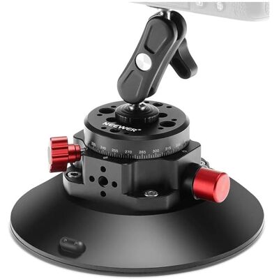 Neewer Mount with suction cup 1/4 inch CA013 for sports cameras (DJI Action, GoPro, Insta360), Action Cam Zubehör, Silber Neewer Mount with suction cup 1/4 inch CA013 for sports cameras (DJI Action, GoPro, Insta360), Action Cam Zubehör, Silber