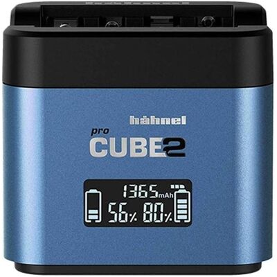 Hähnel Procube 2 Twin Charger Panasonic (Kamera Akku Ladegerät), Kamera Stromversorgung, Blau Hähnel Procube 2 Twin Charger Panasonic (Kamera Akku Ladegerät), Kamera Stromversorgung, Blau