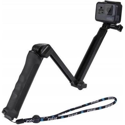 Puluz Uchwyt Trójramienny Grip Monopod Do Gopro /sjcam / Xiaomi, Action Cam Zubehör, Schwarz Puluz Uchwyt Trójramienny Grip Monopod Do Gopro /sjcam / Xiaomi, Action Cam Zubehör, Schwarz