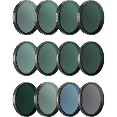 Freewell Osmo Action 6 Filters - Mega Kit - 12Pack, Action Cam Zubehör, Transparent Freewell Osmo Action 6 Filters - Mega Kit - 12Pack, Action Cam Zubehör, Transparent