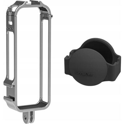 Sunnylife Frame Mount Uchwyt Obudowa Ramka 2x Iso Na Gopro + Dekielek Do Insta360 X4 / X4-bk809-t, Action Cam Zubehör, Schwarz Sunnylife Frame Mount Uchwyt Obudowa Ramka 2x Iso Na Gopro + Dekielek Do Insta360 X4 / X4-bk809-t, Action Cam Zubehör, Schwarz