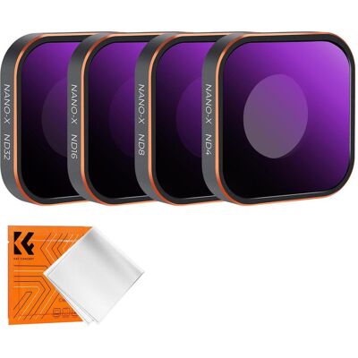 K&F Concept Graufilter-Set Nd 4in1, Action Cam Zubehör, Transparent, Grau K&F Concept Graufilter-Set Nd 4in1, Action Cam Zubehör, Transparent, Grau