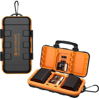 K&F Concept Camera Battery Memory Card Case (KF31.079) (Drohnen Kamera), Drohne Zubehör, Schwarz K&F Concept Camera Battery Memory Card Case (KF31.079) (Drohnen Kamera), Drohne Zubehör, Schwarz