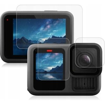 Puluz Osłona Ochronna Szkło Hartowane na Obiektyw 2x Ekran do GoPro HERO 13 Black / PU954T, Action Cam Zubehör, Transparent Puluz Osłona Ochronna Szkło Hartowane na Obiektyw 2x Ekran do GoPro HERO 13 Black / PU954T, Action Cam Zubehör, Transparent