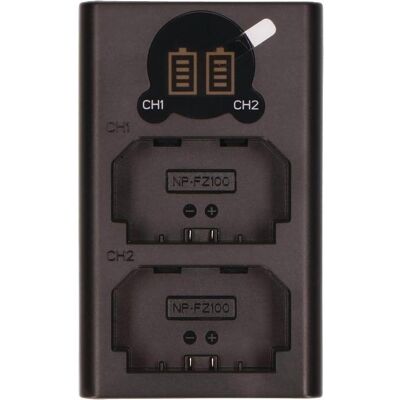2-Power Digital Camera USB Dual Battery Charger (Kamera Akku Ladegerät), Kamera Stromversorgung, Schwarz 2-Power Digital Camera USB Dual Battery Charger (Kamera Akku Ladegerät), Kamera Stromversorgung, Schwarz
