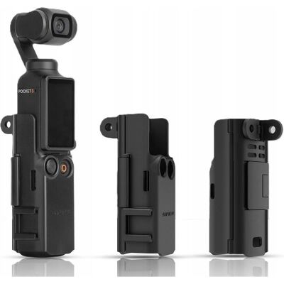 Sunnylife Obudowa Osłona Uchwyt Mocowanie Boczne na System GoPro do DJI OSMO POCKET 3 / OP3-BK743-D, Action Cam Zubehör, Schwarz Sunnylife Obudowa Osłona Uchwyt Mocowanie Boczne na System GoPro do DJI OSMO POCKET 3 / OP3-BK743-D, Action Cam Zubehör, Schwarz