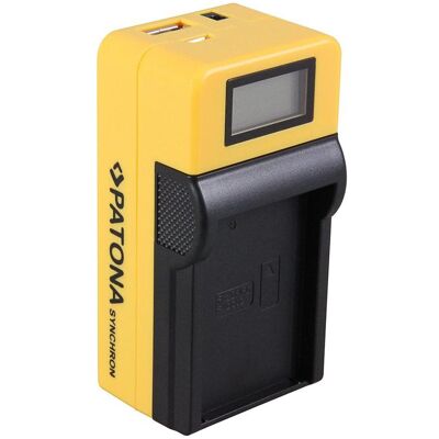 Patona Synchron USB Ladegerät f. Drift CFXDC02 FXDC02 mit LCD-Display (Kamera Akku Ladegerät), Kamera Stromversorgung Patona Synchron USB Ladegerät f. Drift CFXDC02 FXDC02 mit LCD-Display (Kamera Akku Ladegerät), Kamera Stromversorgung