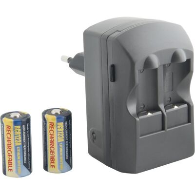 Avacom Lade-Zweikanal-ACFRB-Kit für RCR123-Akkuladung + 2 Stück RCR123 (Kamera Akku Ladegerät), Kamera Stromversorgung, Schwarz Avacom Lade-Zweikanal-ACFRB-Kit für RCR123-Akkuladung + 2 Stück RCR123 (Kamera Akku Ladegerät), Kamera Stromversorgung, Schwarz