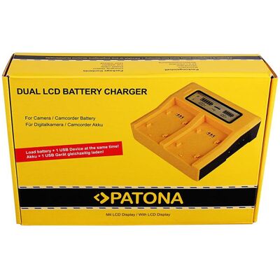 Patona Dual LCD USB Ladegerät f. JVC BNVF707 BN-VF707 BNVF707U BN-VF707U (Kamera Akku Ladegerät), Kamera Stromversorgung Patona Dual LCD USB Ladegerät f. JVC BNVF707 BN-VF707 BNVF707U BN-VF707U (Kamera Akku Ladegerät), Kamera Stromversorgung