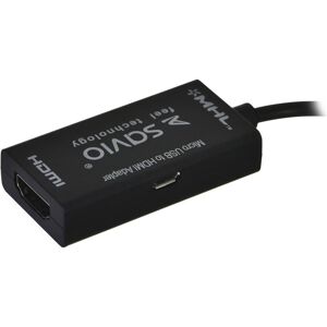 Savio CL-32 (HDMI, 15 cm), Data + Video Adapter, Schwarz Savio CL-32 (HDMI, 15 cm), Data + Video Adapter, Schwarz