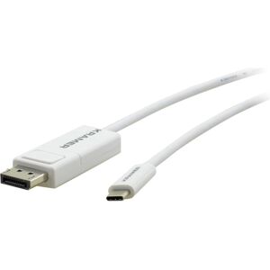 Kramer ELECTRONICS C-USBC/DPM-6 (USB Typ-C), Data + Video Adapter, Weiss Kramer ELECTRONICS C-USBC/DPM-6 (USB Typ-C), Data + Video Adapter, Weiss