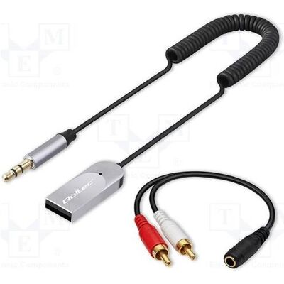 Qoltec HiFi BT6.0, Bluetooth Audio Adapter, Schwarz Qoltec HiFi BT6.0, Bluetooth Audio Adapter, Schwarz