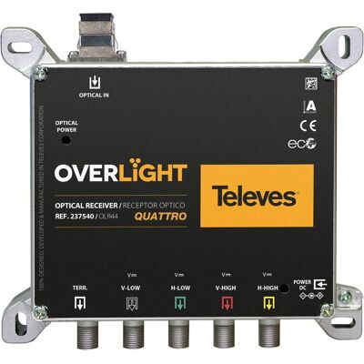 Televes OLR 44 Optischer Rückumsetzer Quatro für Multisschalter, Antennenkabel Televes OLR 44 Optischer Rückumsetzer Quatro für Multisschalter, Antennenkabel