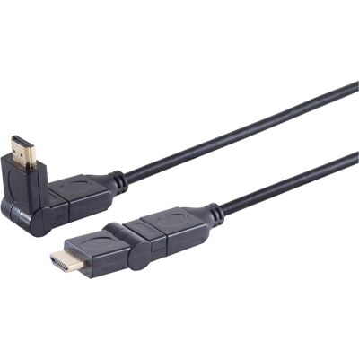 Shiverpeaks Monitorkabel 2 x HDMI Typ A-Stecker winkelbar, 1.3b, 2,0 m (22221397) (2 m), Videokabel, Gold Shiverpeaks Monitorkabel 2 x HDMI Typ A-Stecker winkelbar, 1.3b, 2,0 m (22221397) (2 m), Videokabel, Gold