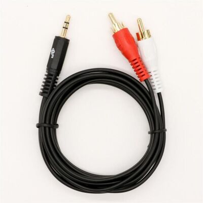 TB 3,5mm MiniJack + RCA Kabel - 1,5m TB 3,5mm MiniJack + RCA Kabel - 1,5m