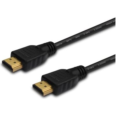 Savio CL-196 HDMI-Kabel 3 m schwarz vergoldete Stecker Version 2.0 High Speed Ethernet/3D (3 m), Videokabel, Schwarz Savio CL-196 HDMI-Kabel 3 m schwarz vergoldete Stecker Version 2.0 High Speed Ethernet/3D (3 m), Videokabel, Schwarz