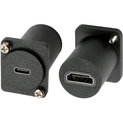 EXSYS D-Typ Adapter USB-C BU - HDMI BU (HDMI), Data + Video Adapter, Schwarz EXSYS D-Typ Adapter USB-C BU - HDMI BU (HDMI), Data + Video Adapter, Schwarz