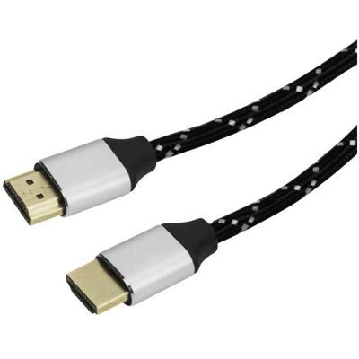 Vivanco HDMI Anschlusskabel 4K, 1,2m (1.20 m), Videokabel, Schwarz Vivanco HDMI Anschlusskabel 4K, 1,2m (1.20 m), Videokabel, Schwarz