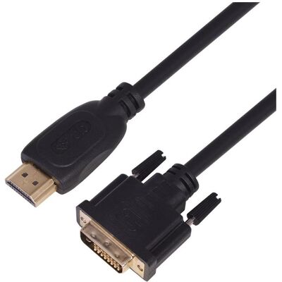 Lenovo HDMI-DVI-Kabel 1,8 m. Das Gold-flochten, DVI 24 + 1 (1.80 m), Videokabel, Schwarz Lenovo HDMI-DVI-Kabel 1,8 m. Das Gold-flochten, DVI 24 + 1 (1.80 m), Videokabel, Schwarz