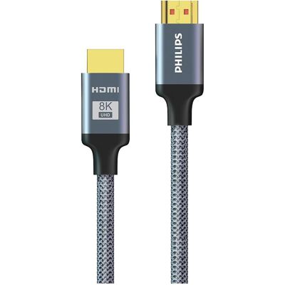 Philips Kabelis Kabelis Premium HDMI 8K 60Hz Ultra HD 48 GB (1.50 m), Videokabel, Schwarz Philips Kabelis Kabelis Premium HDMI 8K 60Hz Ultra HD 48 GB (1.50 m), Videokabel, Schwarz