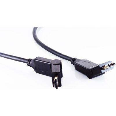 Shiverpeaks Monitorkabel 2 x HDMI Typ A-Stecker winkelbar, 1.3b, 0,5 m (22221389) (0.50 m), Videokabel, Schwarz Shiverpeaks Monitorkabel 2 x HDMI Typ A-Stecker winkelbar, 1.3b, 0,5 m (22221389) (0.50 m), Videokabel, Schwarz