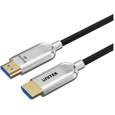 Unitek Kabel HDMI - HDMI 60m srebrny (C11092ASL01-60M) (60 m), Videokabel, Grau Unitek Kabel HDMI - HDMI 60m srebrny (C11092ASL01-60M) (60 m), Videokabel, Grau