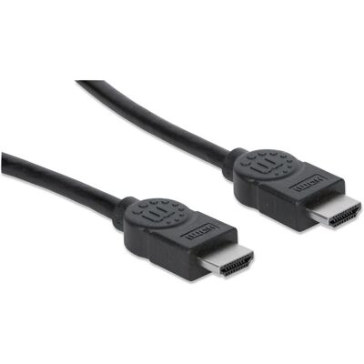 Manhattan High Speed HDMI Kabel mit Ethernet Kanal (10 m), Videokabel, Schwarz Manhattan High Speed HDMI Kabel mit Ethernet Kanal (10 m), Videokabel, Schwarz