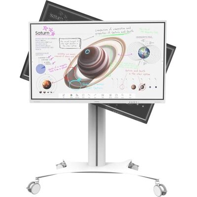 Celexon Expert Display-Rollwagen Seoul für Samsung FLIP (50 kg), TV Ständer, Weiss Celexon Expert Display-Rollwagen Seoul für Samsung FLIP (50 kg), TV Ständer, Weiss
