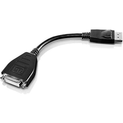 Lenovo Cabledpdvid Cablers200mm (DisplayPort), Video Adapter, Schwarz Lenovo Cabledpdvid Cablers200mm (DisplayPort), Video Adapter, Schwarz