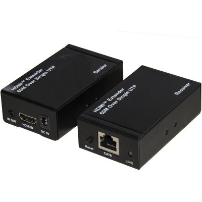 Link Hdmi Extender T (60 m), Videokabel, Schwarz Link Hdmi Extender T (60 m), Videokabel, Schwarz