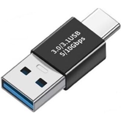 PowerGuard USB-A auf USB-C Kupplung Gender Changer (male/male) 10 Gbit/s Daten & Charge (USB Typ-C, USB-A), Data + Video Adapter, Schwarz PowerGuard USB-A auf USB-C Kupplung Gender Changer (male/male) 10 Gbit/s Daten & Charge (USB Typ-C, USB-A), Data + Video Adapter, Schwarz